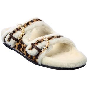 Stuart Weitzman Fur Sandals